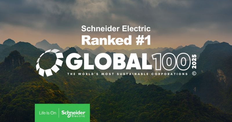 Schneider Electric, ikinci kez dünyanın en sürdürülebilir şirketi seçildi