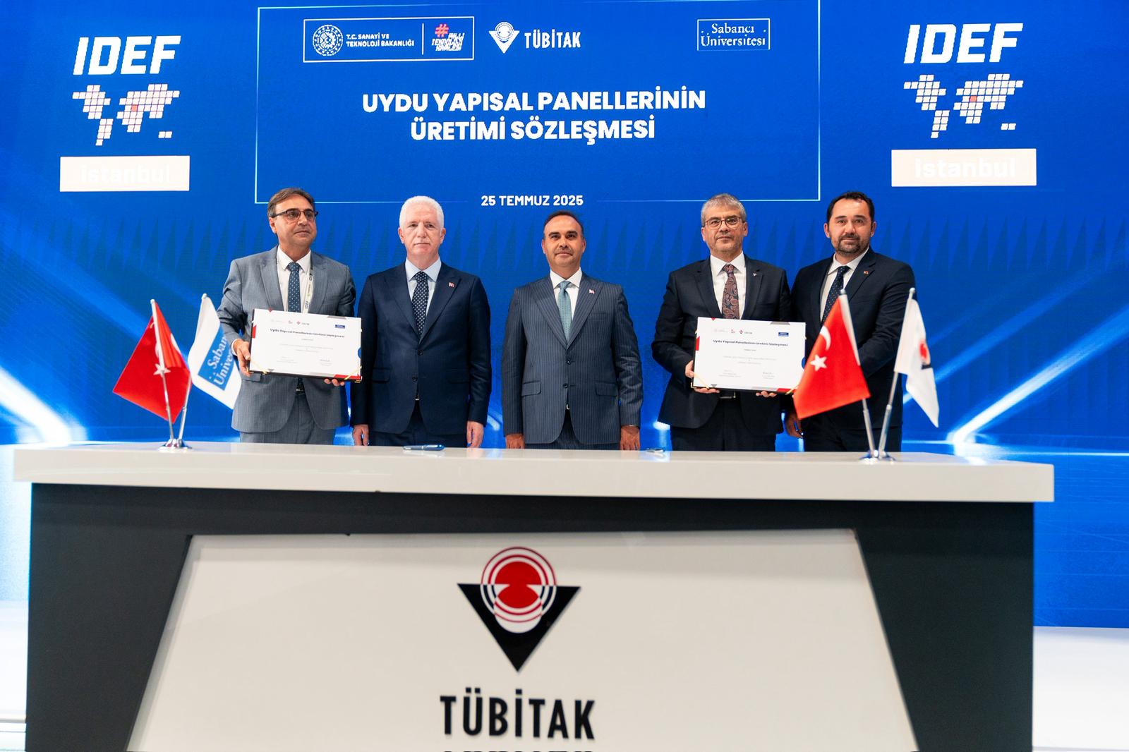 Sabancı Üniversitesi ve TÜBİTAK UZAY, uydu panellerinin üretimi için güçlerini birleştirdi