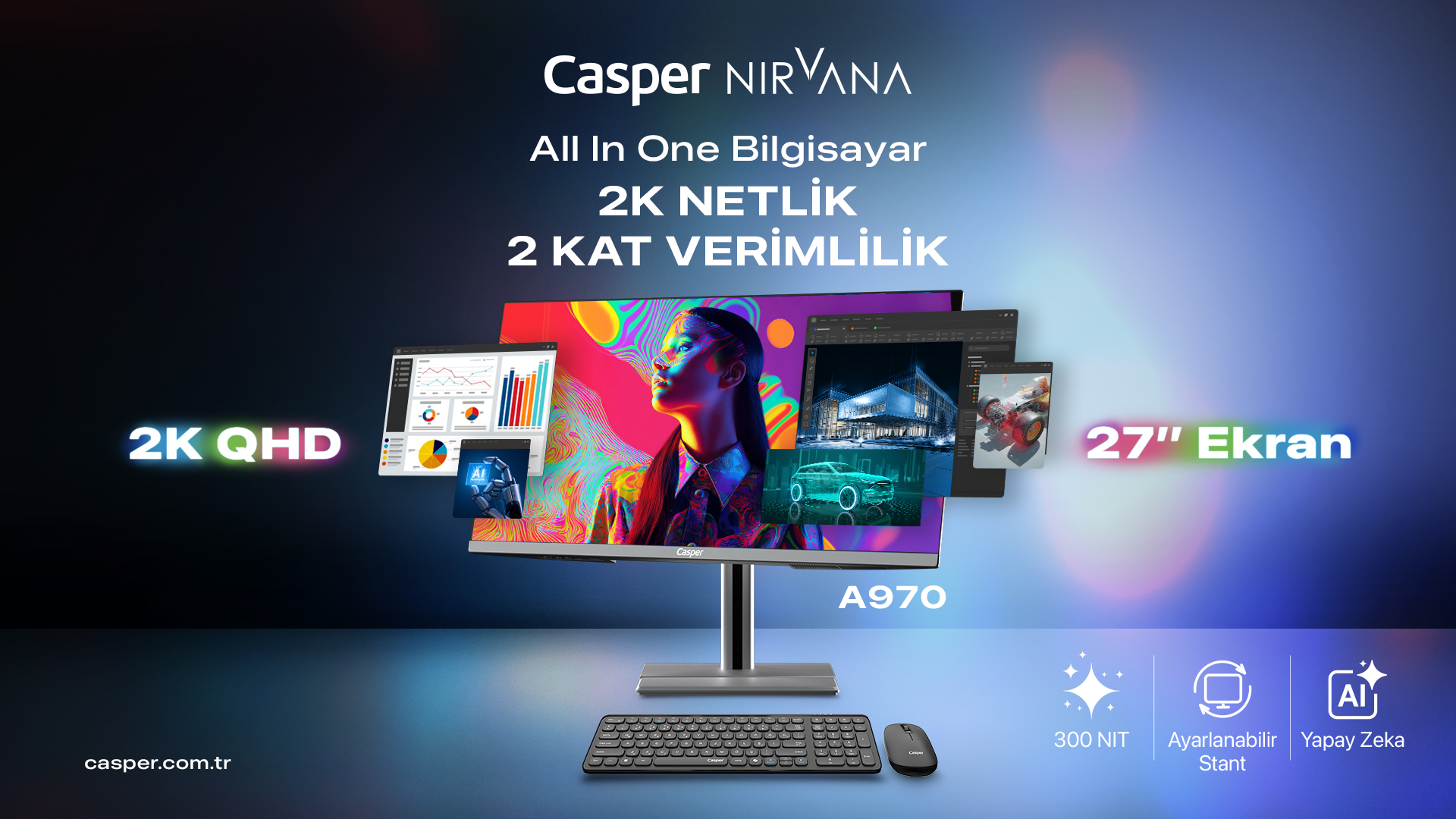 Casper Nirvana 27” AIO A970 kurumsal verimlilik için tasarlandı