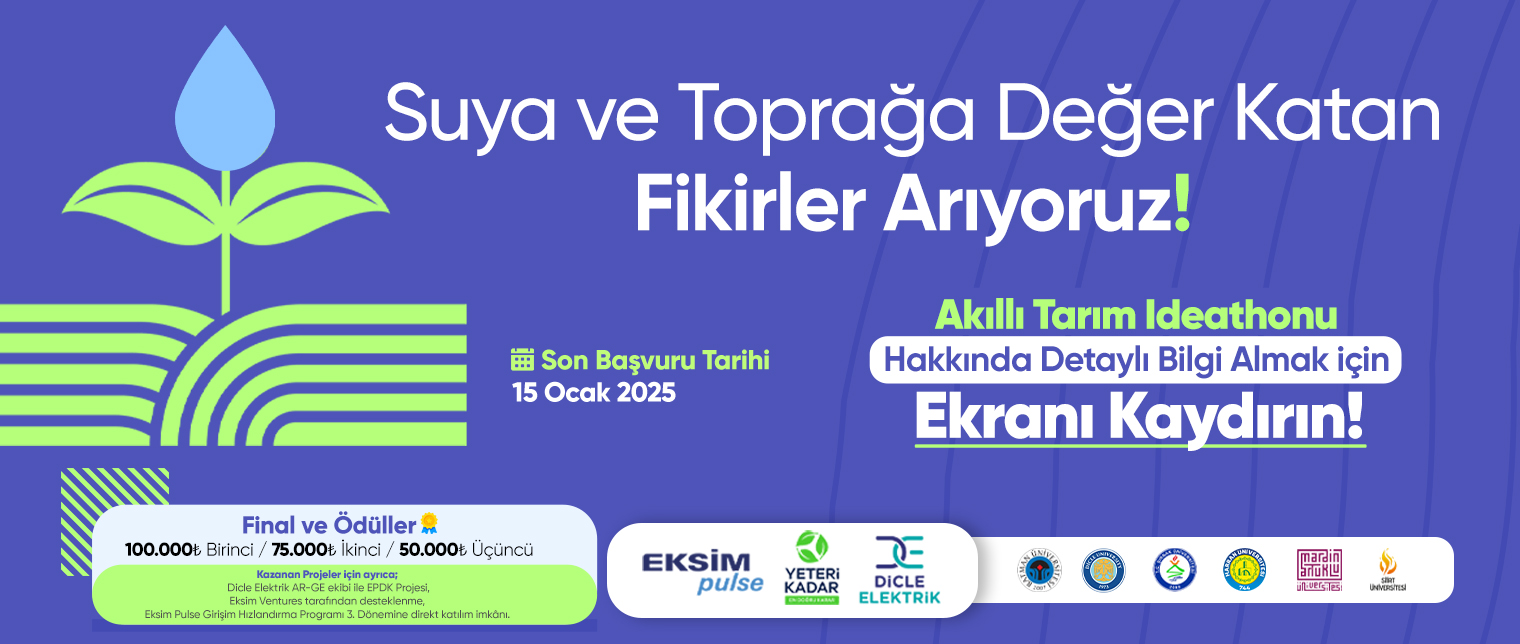 Akıllı tarım yapmak isteyen gençler projelerini yarıştıracak