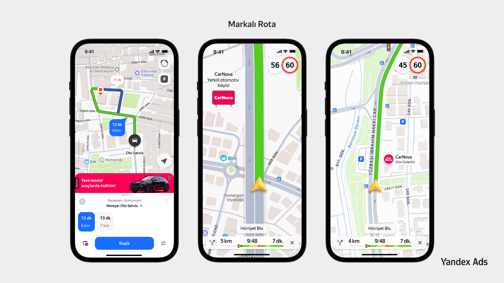Yandex Türkiye, Yandex Navi ve Maps’te yeni reklam formatlarını kullanıma sundu